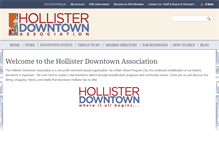 Tablet Screenshot of downtownhollister.org